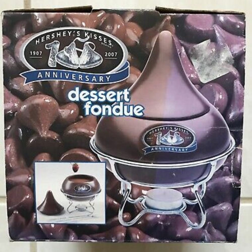 😀Dessert Fondue - 100 Anniversary Hershey's Kisses Brand New unused - Picture 2 of 10